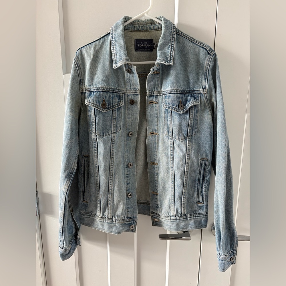 Topman Light Wash Denim Jacket